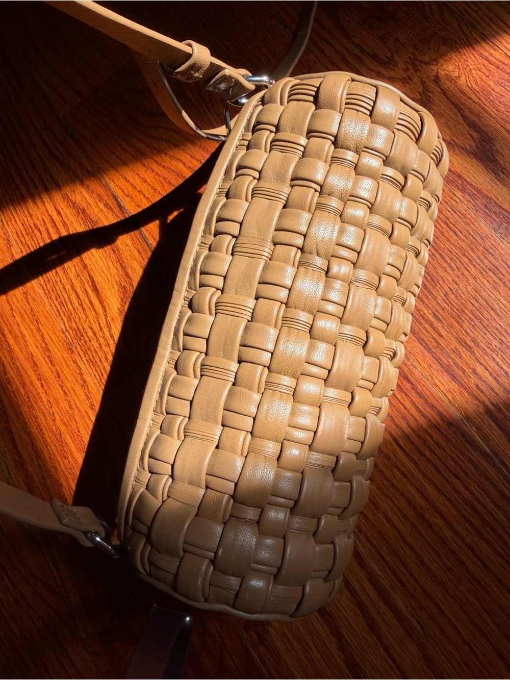 COS Woven Leather Crossbody Bag - Tan/Cognac - Picture 2 of 9